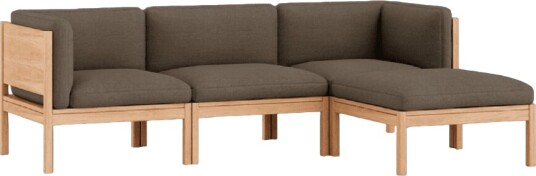 Moebe Modulær 3 seters Sofa med Sider og Sjeselong Autum 361