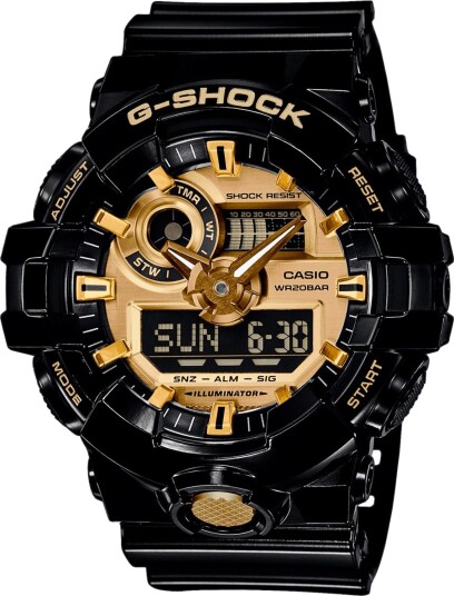 Casio G-Shock GA-710GB-1AER - Herre - 54 mm - Digitalt - Digitalt/Smartwatch - Mineralglas