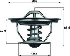 Termostat MAHLE ORIGINAL TX 35 75 Termostat MAHLE ORIGINAL TX 35 75
