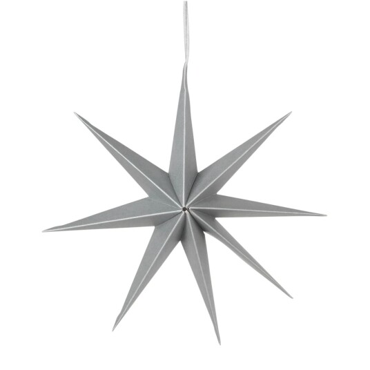 Broste Copenhagen Star papirstjerne Ø 50 cm Silver
