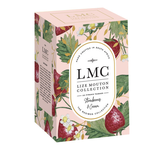 LMC te Strawberries & Cream Rooibos 20 teposer LMC te Strawberries & Cream Rooibos 20 teposer