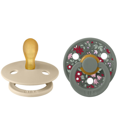 Bibs X Liberty Colour Smokker 2 pack Str. 1 Symmetrisk C 0 6 md Smokk Beige Grønn
