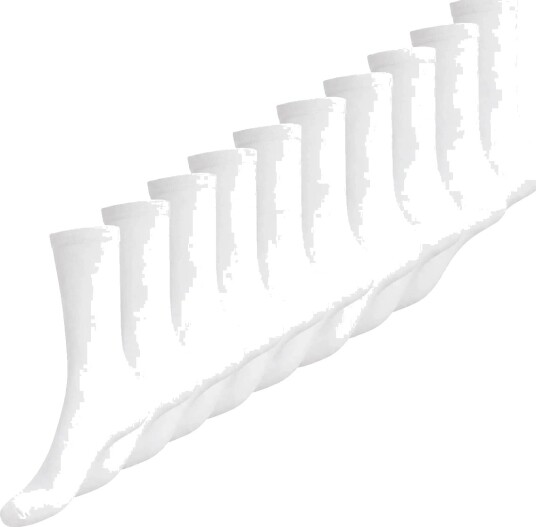 URBAN QUEST 10 Pack Women Bamboo Basic Socks White 36 40