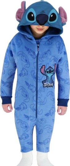 Disney Lilo & Stitch Onesie Blå Kosedrakt For Barn 6-8 År 122-128