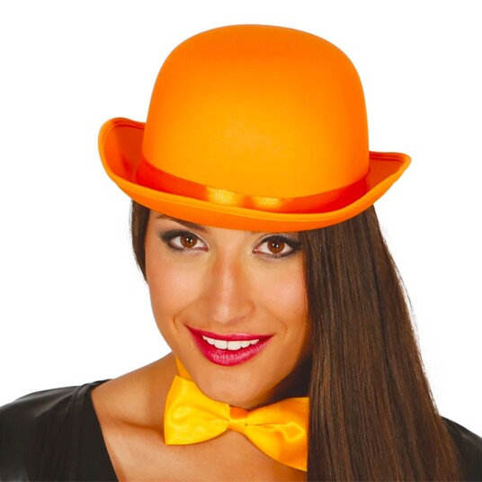 Fiestas Guirca Oransje Bowlerhatt - One-size Fiestas Guirca Oransje Bowlerhatt - One-size