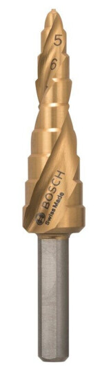 Bosch Trinnbor HSS-TiN 4 - 12 mm, 6,0 mm, 66,5 mm Bosch Trinnbor HSS-TiN 4 - 12 mm, 6,0 mm, 66,5 mm