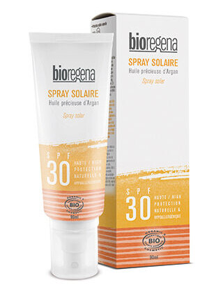 Bioregena SPF30 Solkrem Spray 90 ml - Økologisk og Vannavstøtende Beskyttelse