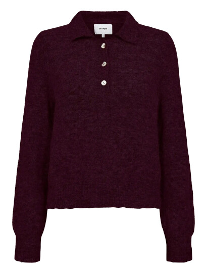 Nümph Nuciara Riette Pullover - Burgundy - XL Nümph Nuciara Riette Pullover - Burgundy - XL