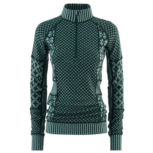 Kari Traa Women's Smekker Half Zip L, Pine Kari Traa Women's Smekker Half Zip L, Pine