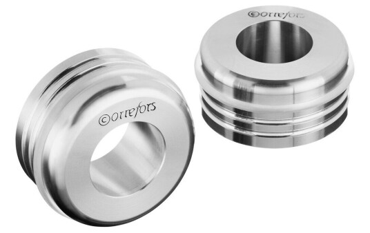 Orrefors Lysestake 2-pakning Sølv Aluminium Glass 4,3 cm