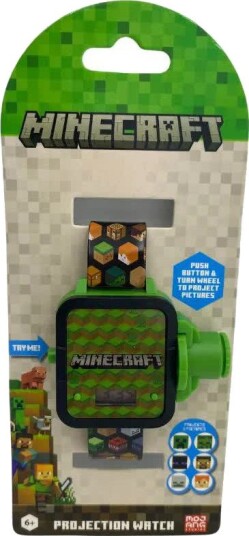 Accutime Smartklokke Med Bildeprojektor For Barn 6 Motiver Minecraft Accutime Smartklokke Med Bildeprojektor For Barn 6 Motiver Minecraft