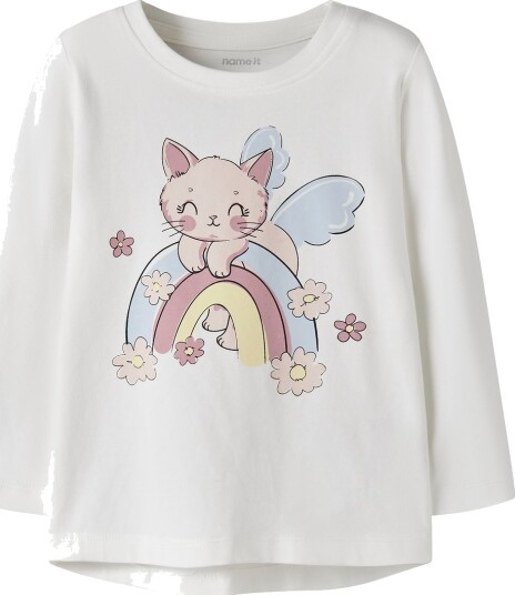 Name It Genser NmfVix Cloud Danser/Rainbow CAT Name It 3 år (98) Genser Hvit