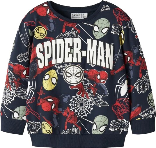 Name It Nmmjacco Spider Nreg Sweat Unb Mar Navy 92