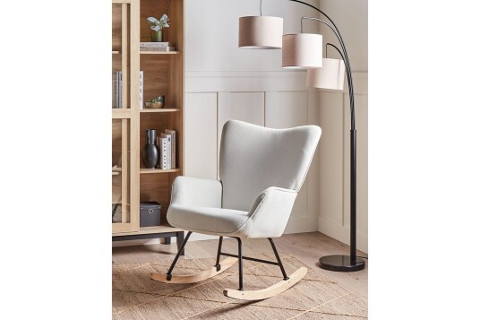 Gyngestol Arset Hvit/svart/lyst tre Hvit/svart/lyst tre