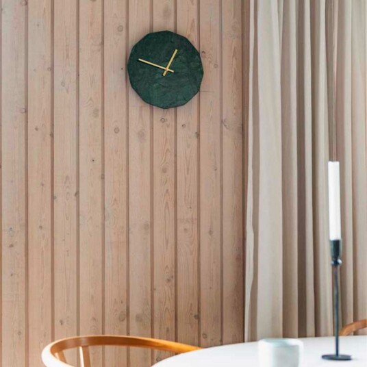 Hemverk Marble Verde Veggklokke 702609105028