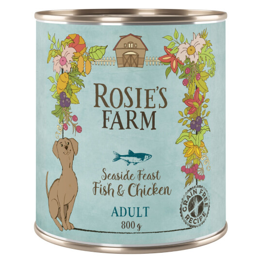 Rosie'S Farm Adult 6 X 800 G Fisk & Kylling Rosie'S Farm Adult 6 X 800 G Fisk & Kylling