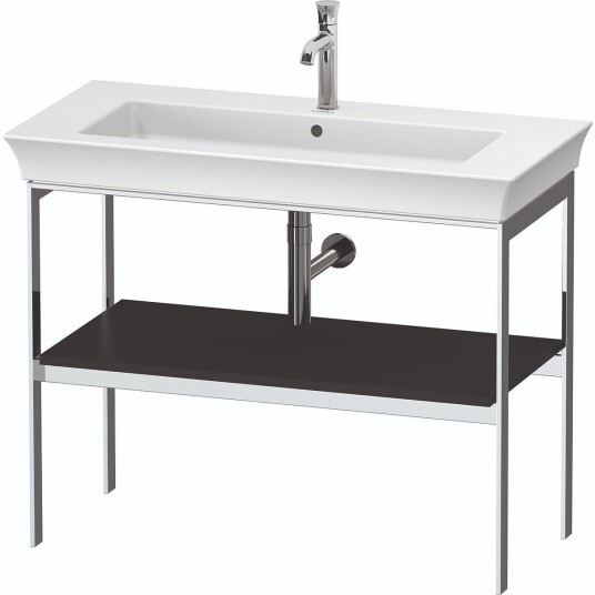 Duravit White Tulip Metallkonsoll 98,4x45x76 cm Grafitt Matt/Krom
