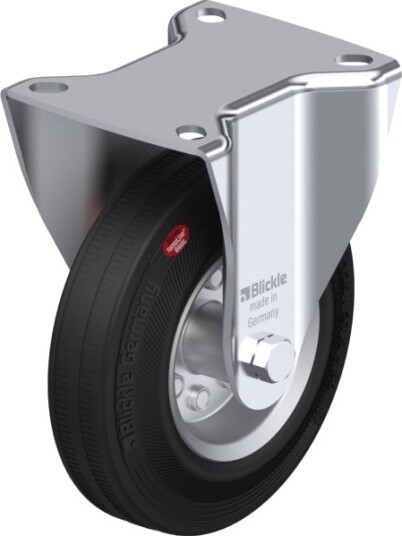 Blickle 615054 B-Vehi 125R Faste Hjul | Hjuldiameter: 125 Mm | Bæreevne (Maks.): 90 Kg | 1 Stk