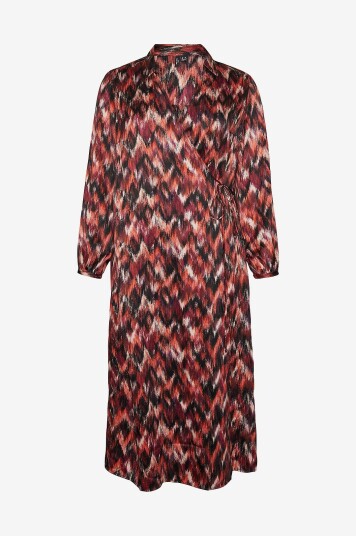 Vero Moda Curve Omslagskjole vmcOlympia L/S 7/8 Wrap Dress Lilla