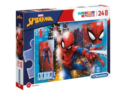 Clementoni Supercolor Maxi Marvel Spider-Man Puslespill 24 Deler
