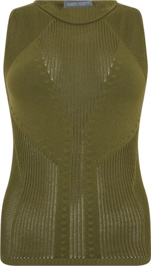 Alberta Ferretti Dame Topper Grønn L,