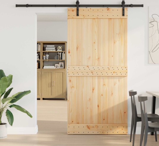 Skyvedør NARVIK Naturlig og svart 100 x 210 cm 213,5 cm Skyvedør NARVIK Naturlig og svart 100 x 210 cm 213,5 cm