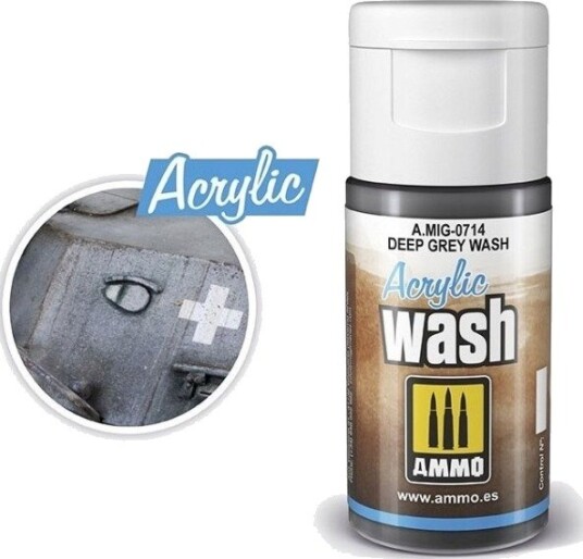 Vallejo Ammo: Acrylic Wash Deep Grey Wash