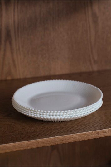 Jotex Sidetallerken Med 4pakning Hvit ALESSIA 2267330010