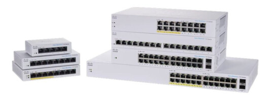 Cisco Business 110 Series 110-24T - Switch - Ikke-Styrt - 24 X 10/100/1000 + 2 X Kombo-Gigabit Sfp - Rackmonterbar, Stasjonær, Veggmonterbar - Gjenfabrikert