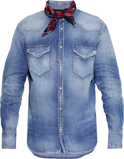 Dsquared2 Herre Skjorter Blå S,