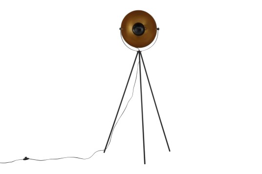 Venture Design Search gulvlampe Svart/gull 70 x 41 cm Svart