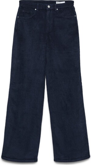 Vero Moda Vmtessa Hr Wide Corduroy Pants Ga Noos   NAVY BLAZER   26 x 32