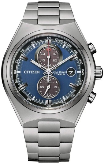 Citizen Herreklokke CA7090 87L Titanium Blå/Titan Ø43 mm Citizen Herreklokke CA7090 87L Titanium Blå/Titan Ø43 mm