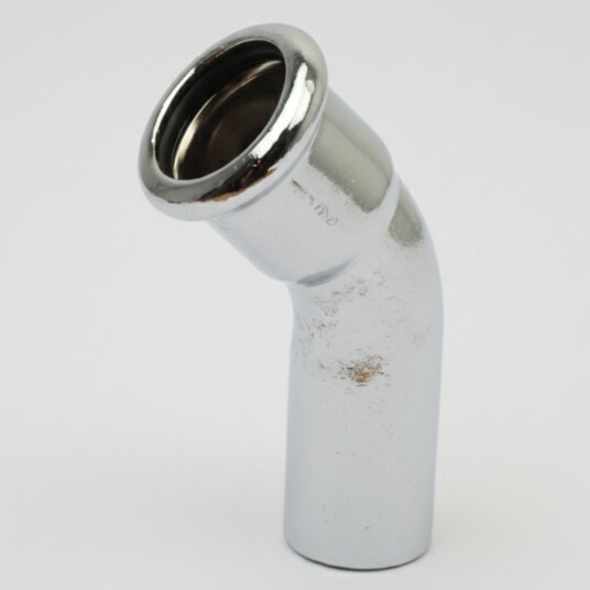 Altech CU Bend Pressfitting Forkrommet med 1 Muffe 15mm / 90° Altech CU Bend Pressfitting Forkrommet med 1 Muffe 15mm / 90°