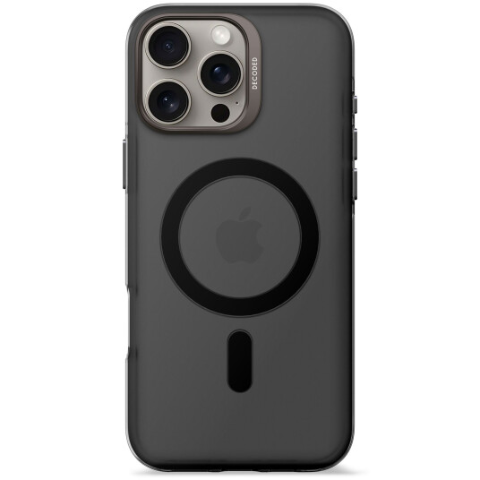 Decoded Deksel til iPhone 16 Pro Max Transparent/Svart