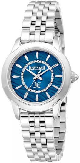 Just Cavalli Dameklokke JC1L333M0015 Allegra Blå/Stål Ø30 mm