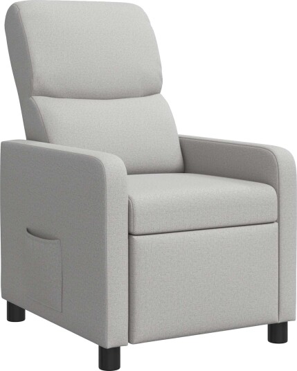 vidaXL Recliner Sky Grey Stoff