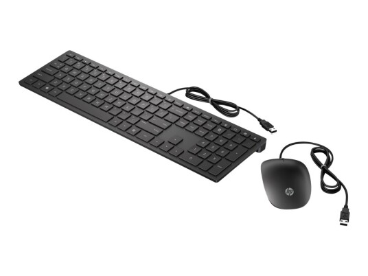 Hp Pavilion 400 - Tastatur- Og Mussett - Usb - Engelsk - Kullsort - For Pavilion 24 27 590 595 Tp01