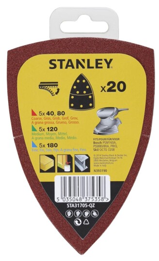 Stanley Multislipepapir sta31705 til bosch psm160a assortert 20stk