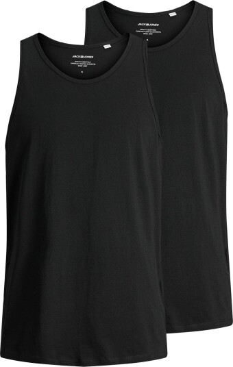 Jack & Jones Jacbasic Tanktop 2 Pack Noos Black XXL