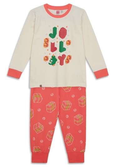 Lego Julepysjamas for barn   offwhite