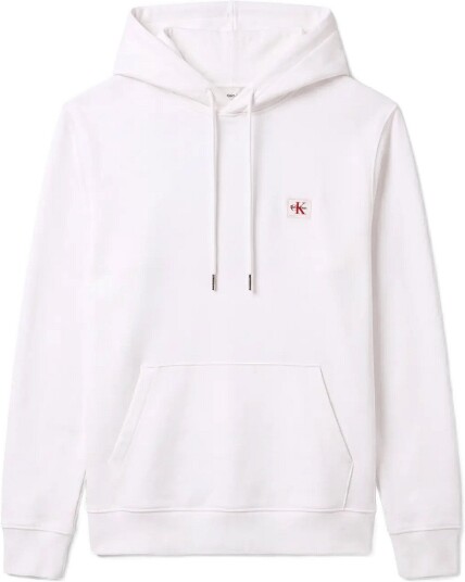 Calvin Klein Jeans Cl Ls 350Terry Wvn Lbl Hoodie White M