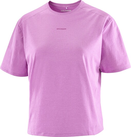 Salomon Women"s Trackline Short Sleeve Tee Iris Orchid Iris Orchid/ XL