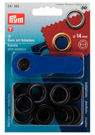 Maljer 10 stk 14 mm svart