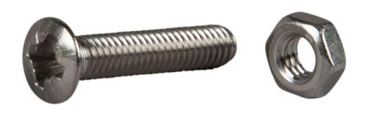 ESSVE 550200 Maskinskrue vognforsenket, syrefast A4 M3 x 10 mm, 12-pakning