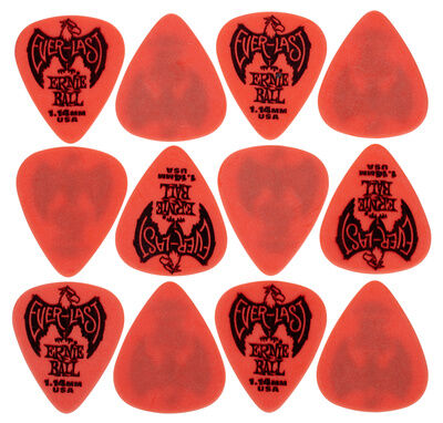 Ernie Ball Everlast Picks 1,14 mm Rød Ernie Ball Everlast Picks 1,14 mm Rød