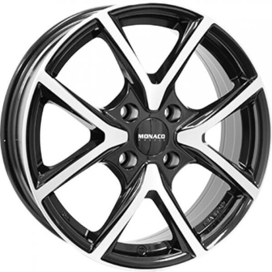 Monaco Cl2 Gloss Black Polished 7x17 5x108 ET45 B63.4 Monaco Cl2 Gloss Black Polished 7x17 5x108 ET45 B63.4