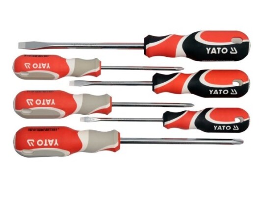 Yato 6-delt Skrutrekkersett med Flat og Kryss