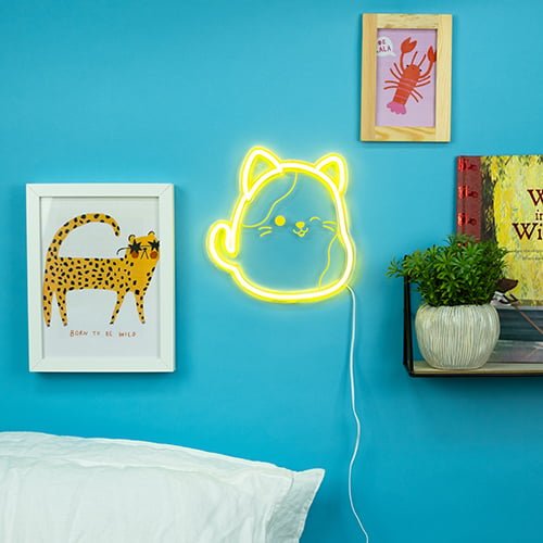 Fizz Creations Squishmallows - Cam Neon vegglampe - Gul Fizz Creations Squishmallows - Cam Neon vegglampe - Gul
