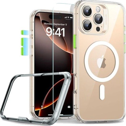 ESR Classic Pro Set Halolock MagSafe Case for iPhone 16 Pro Max - Clear